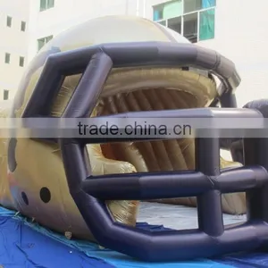 2016 Giant Custom Golden Inflatable Football Entrance Helmet Tunnel thumbnail-5