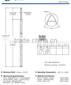 High Current Spring Test Probe Pin ,PCB Contact Probe Pin thumbnail-2
