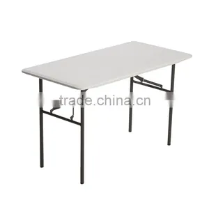 4 ft Rectangle Plastic Outdoor Folding Pool Tables,Swimming Pool Plastic Table,HY-Z123 thumbnail-2