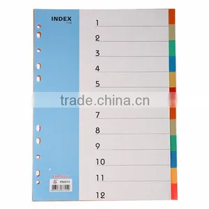 Wholesale A4 10 and 12 Pages PP Index Divider, Office Stationery 11 Hole Loose-leaf File thumbnail-1