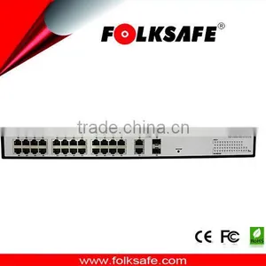 24 Port PoE Switch With 2 Gigabit SFP/RJ45 Combo Ports 10/100/1000Mbps,with 420W Power thumbnail-1