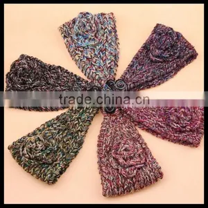 Knitted Headband, Bow Ear Warmer, Women's Fall Headband, Stocking Stuffer, For Her, Mini Knitted Bow Headband in Multi Color thumbnail-6