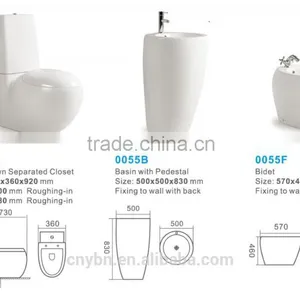 China Supplier Sanitary Ware Ceramic Bathroom Sets Two Piece Toilet thumbnail-6