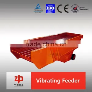 ZHONGDE Vibrating Feeder Used in Mining High Capacity Crusher Line thumbnail-1