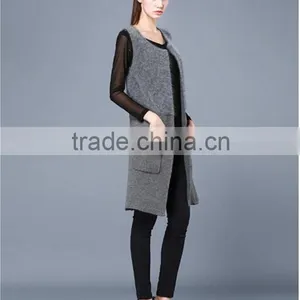2016 Spring Europe Style High -end Faux Fur Vest thumbnail-2