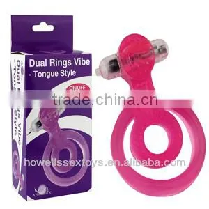 Dual Rings Vibe - Tongue Style Sex Products thumbnail-1