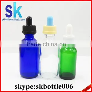 Blue Buston Glass Bottle 30ml With Glass Sharp Dropper thumbnail-3