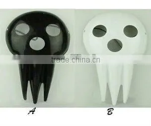 Fashion Plastic Black And White Horror Soul Eater Masks thumbnail-1