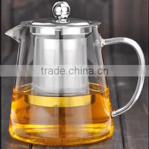 500ml Decal Glass Tea Pot With Stainless Steel Filter thumbnail-2