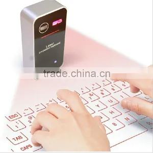 Ultra-Portable Virtual Projection Laser Keyboard Wireless Bluetooth 2.0 USB for HID Super Full Key for XP/vista/7/ 8/IOS/Iphone thumbnail-1