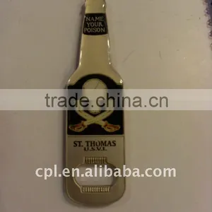 OEM Promotional Gift Metal Flat Bottle Opener thumbnail-1