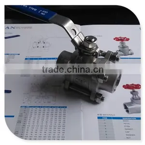 1/2" Stainless Steel 1000PSI Full Port 3-Piece Ball Valve Butt-weld End thumbnail-1