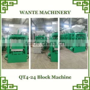 QT4-24 Hot Product Automation Concrete Paver Manufacturing Line thumbnail-2