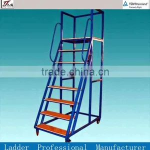 Warehouse Steel Mobile Ladder thumbnail-1