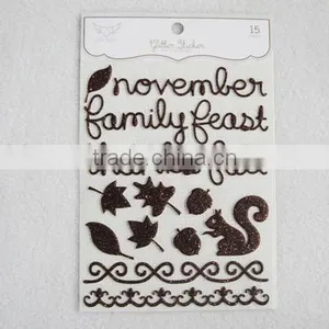 Fall Glitter Sticker thumbnail-1