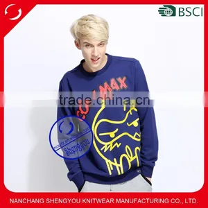 Wholesale Custom Nanchang Factory 100 Polyester Mens Pullover Sweatshirt thumbnail-1