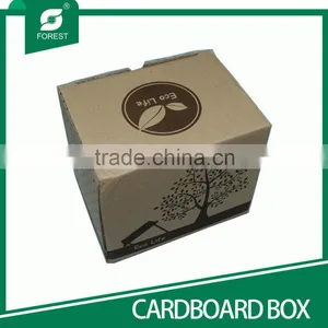 NEW SHAPE BROWN CORRUGATED CARDBOARD PAPER BOX FOR PACKAGING GLASS MUG WITH CLEAR WINDOW thumbnail-2