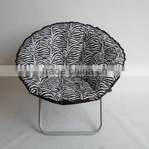 Foldable Moon Chair With Zebra Printing thumbnail-1