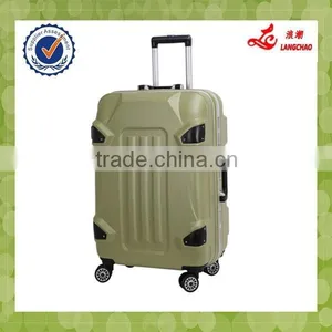 Different Colors China Supplier Eminent Aluminum Trolley Beauty Case PC Luggage Set thumbnail-5