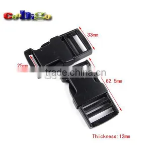1" Webbing Plastic Two-stroke Side Buckle For Tactical Backpack Straps Camping Bags #FLC337-25 thumbnail-1