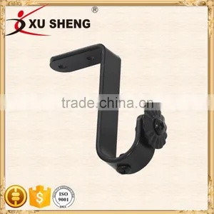 Cheap Black Paint Wrought Iron Curtain Rod Bracket,wall Brackets Quality Choice thumbnail-1