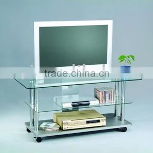 Glass TV Trolley Stand thumbnail-1