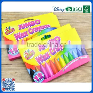 2016 Round Shape Jumbo Wax Crayons Into Paper Box thumbnail-3