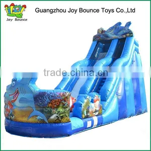 Giant Inflatable Water Slide for Adult,ocean Shark Inflatable Slide for Sale thumbnail-1