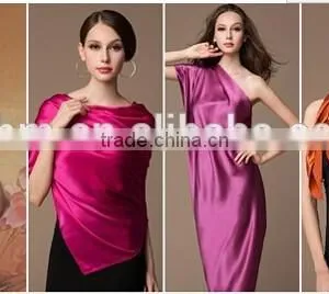 Polyester Satin Solid Colour Square Scarf thumbnail-5