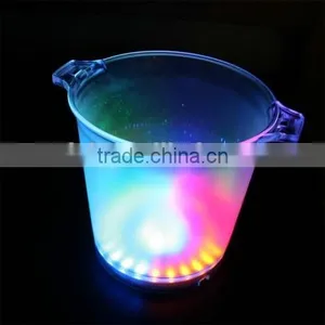 LED Fashing Ice Buckets for Bar / LED Ice Bucket for Beer thumbnail-1
