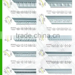 2015 High Quality Good Price Beautiful New Modern Luxury pu Decorative Foam Crown Molding thumbnail-2