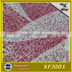 Polyester Irregular Mesh Fabric With Gold Design or Silver Design thumbnail-1