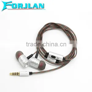 High Quality Meteal Wired Earpiece for Iphone 6 Plus thumbnail-3