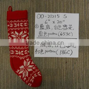 100% Acrylic Knittted Christmas Stocking thumbnail-1