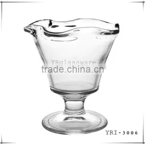 Ice Cream Cup/glass Cup for Ice Cream With Carving for Wholesale thumbnail-2