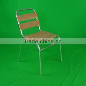 Restaurant Furniture Aliminum Modern Design Relaxing Armless Wooden Dining Chair Yc055 thumbnail-3