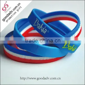 Waterproof Tag Custom Mixture Thin Silicone Bracelets With Logo thumbnail-1