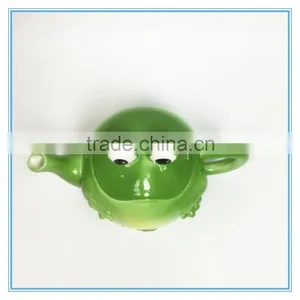 Eye-Catched Frog Shape Ceramic Tea Pot Canister Colour Spraying thumbnail-3