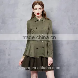 Latest Fashionable Ladies Vintage Lapel Cool Girls Slim Fit Ball Gown Short Coat Jackets for Women Spring Autumn Clothing thumbnail-3