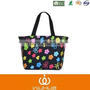 Cheap Flower With Knot Pattern Microfible Tote Bag for Shopping thumbnail-1