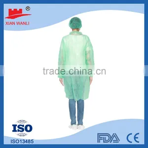 Medical Disposable Cool Lab Coats Cheap Nonwoven Top Green Antistatic Lab Coats thumbnail-2