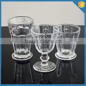LXHY-T063 Fleur de Lis Design Murano Drinking Glass Wine Glass Quality Choice thumbnail-1