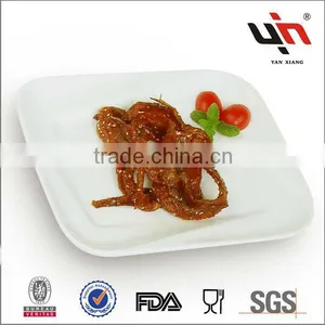 White Ceramic Promotional Plate thumbnail-1