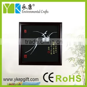Chinese Manmade Wooden Orchid Pictures Frame for Interior Decoration thumbnail-2