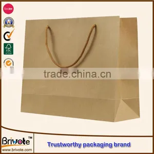 Simple Brown Kraft Paper Bag Kraft Paper for Cement Bag 4c Printing Personalized Cheap Kraft Paper Bag thumbnail-2