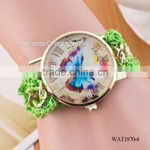 DIY Hand Made Woven Chain Butterfly Braided Watch thumbnail-4