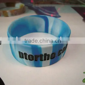 Debossed Fluorescent Silicone Bracelet thumbnail-1