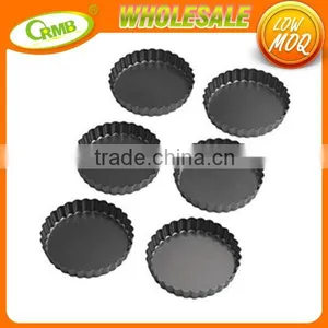 New Product Set of 6 Non Stick Round Tart Quiche Pan thumbnail-1
