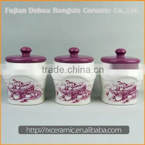 Hot Sale Best Price High Quality Ceramic Condiment Crock thumbnail-1