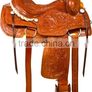 New Horse Western Pleasure Saddle Premium Quality WS159 thumbnail-1